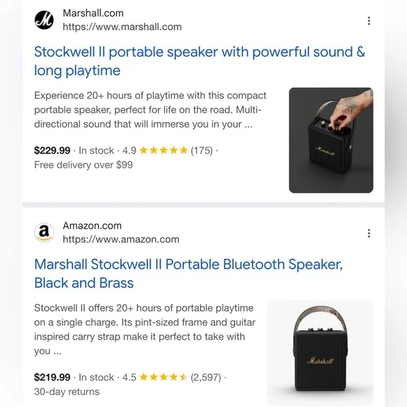 Marshall Stockwell II Portable Bluetooth speaker - Picture 11 of 16